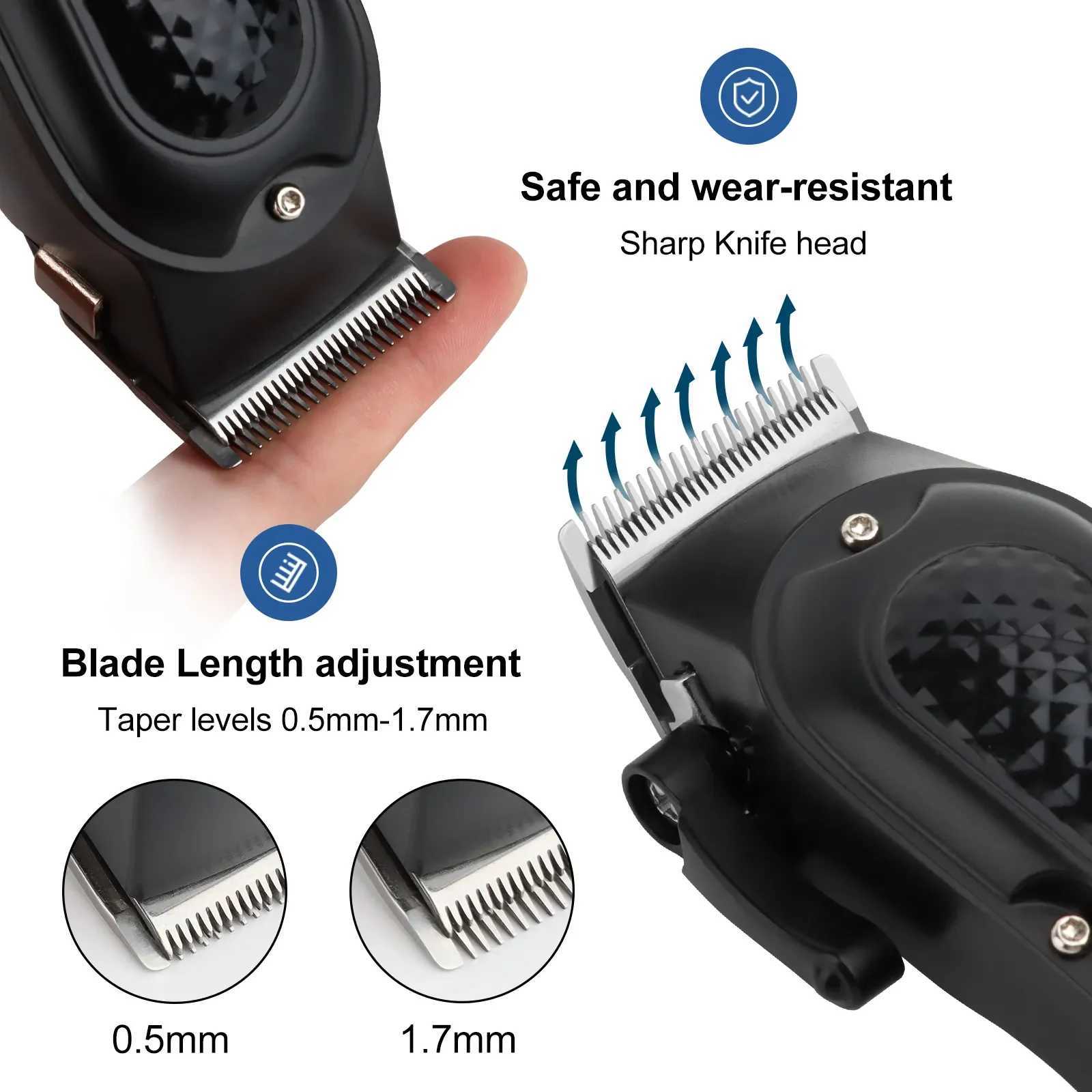 Hiena HYN-212 electric hair clipper UBS rechargeable cordless beard trimmer mens powerful electric hair clipper trimming tool W241017