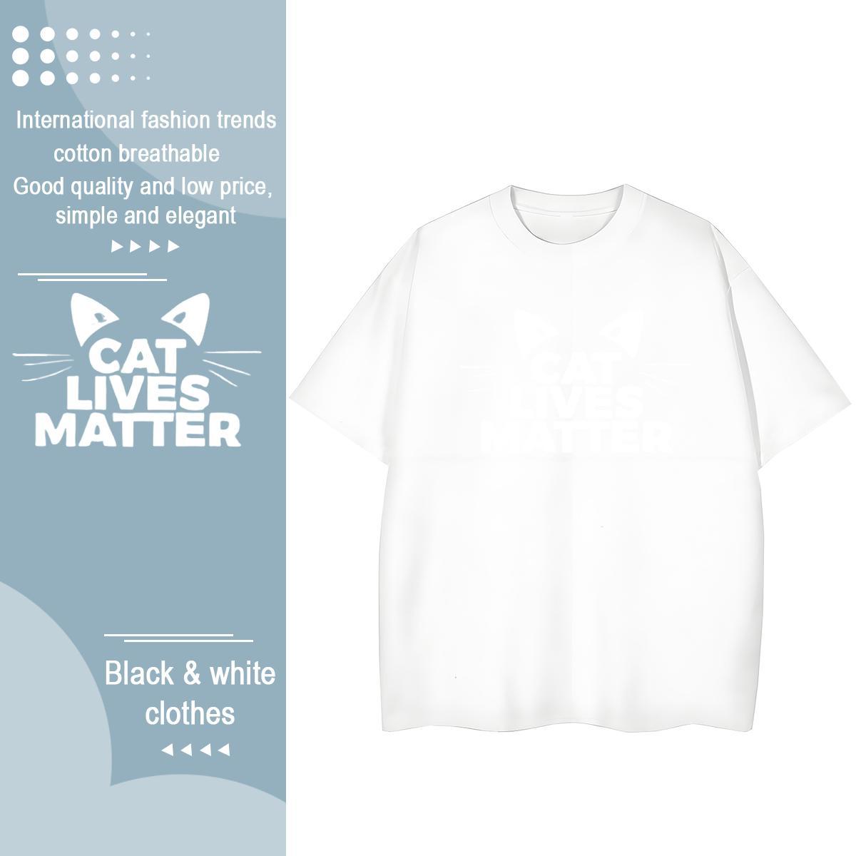 High quality Unisex Tshirts 230g Cotton letter Summer Casual T-Shirts Crew Neck DIY Logo Tees