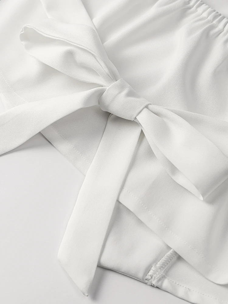 Halter Vest Skirt 2 Piece Set Women Single Breasted Lace Up Backless Waistcoat Female Suit Split Sheath Skirts Office Lady Suit 240826