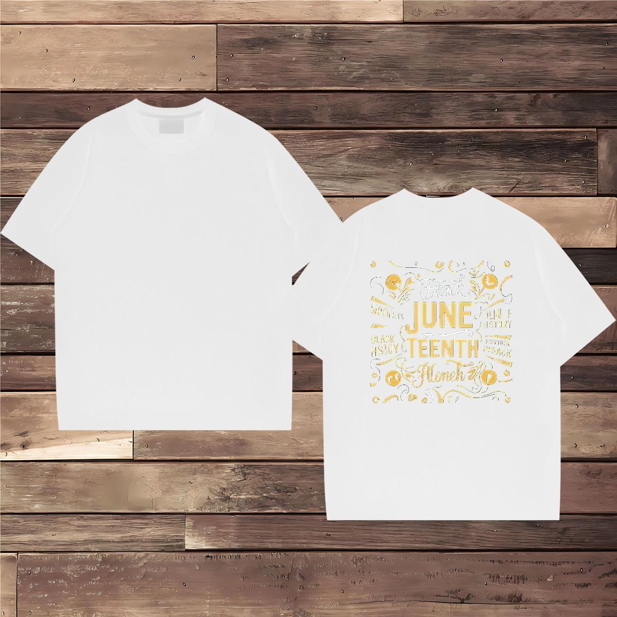 Popular T Shirts Men 100% Cotton 230g letter Casual Beach Asian Size Pure Cotton Tshirt for Man Woman 2024 Designer Tee Shirt
