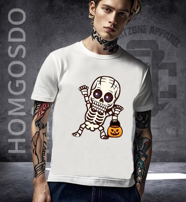 Wholesale Man T Shirts 230g Cotton pumpkin Street Anime Short Sleeve Soft Men Tshirts Fashion New Tops Tees