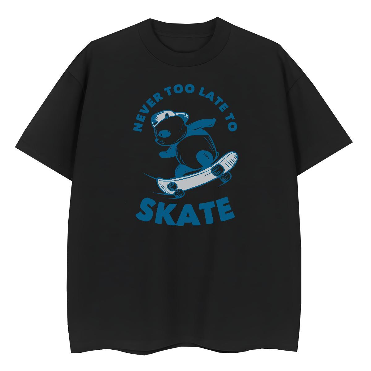 Loose fit Woman Tshirt 230g Pure Cotton letter Sports Casual T shirt O-Neck Short Sleeve Cartoon Anime Tee Shirt