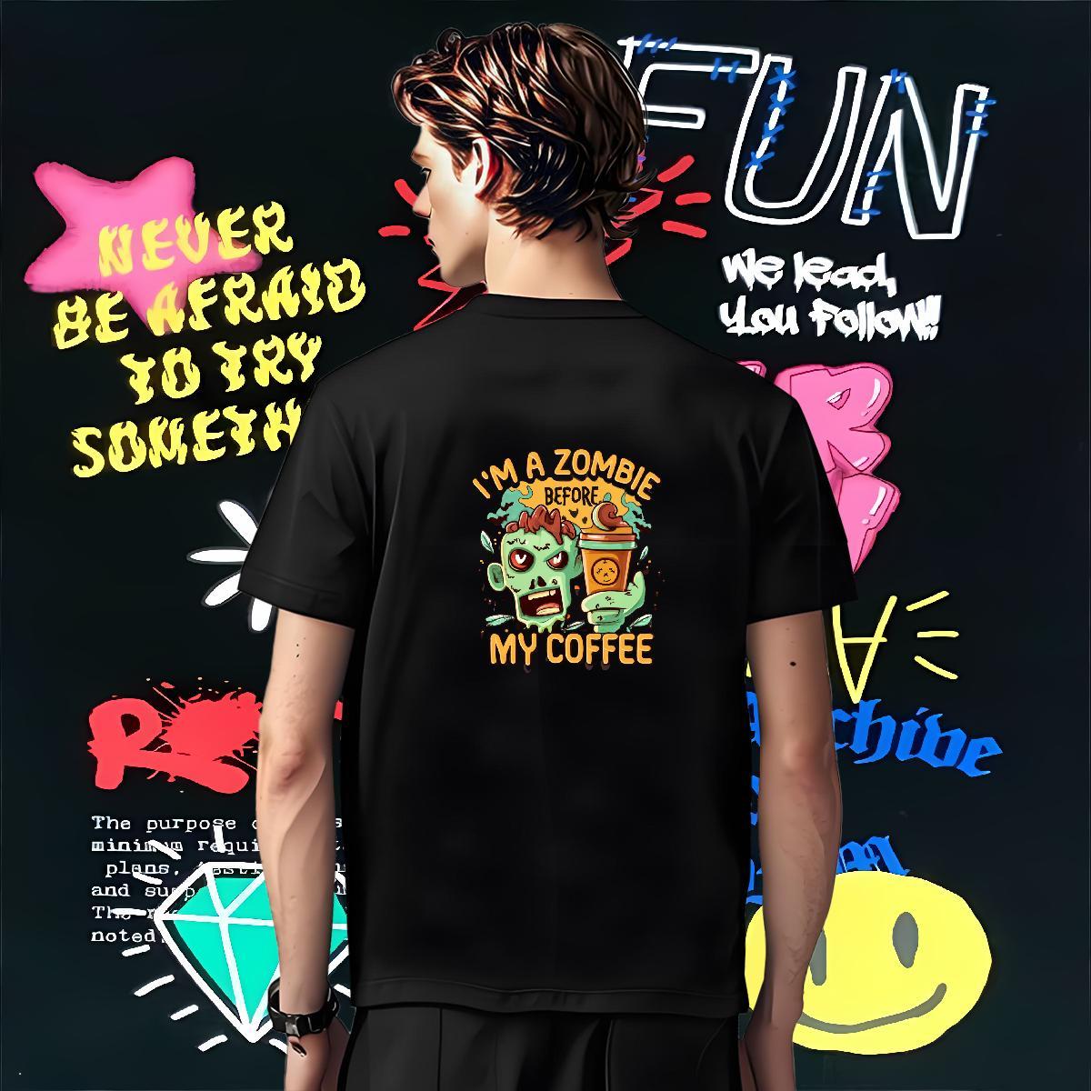 Popular Man T Shirts 230g Cotton skull Street Wear Cartoon Print Breathable Short Sleeve Men Tshirts Designer Top Tees