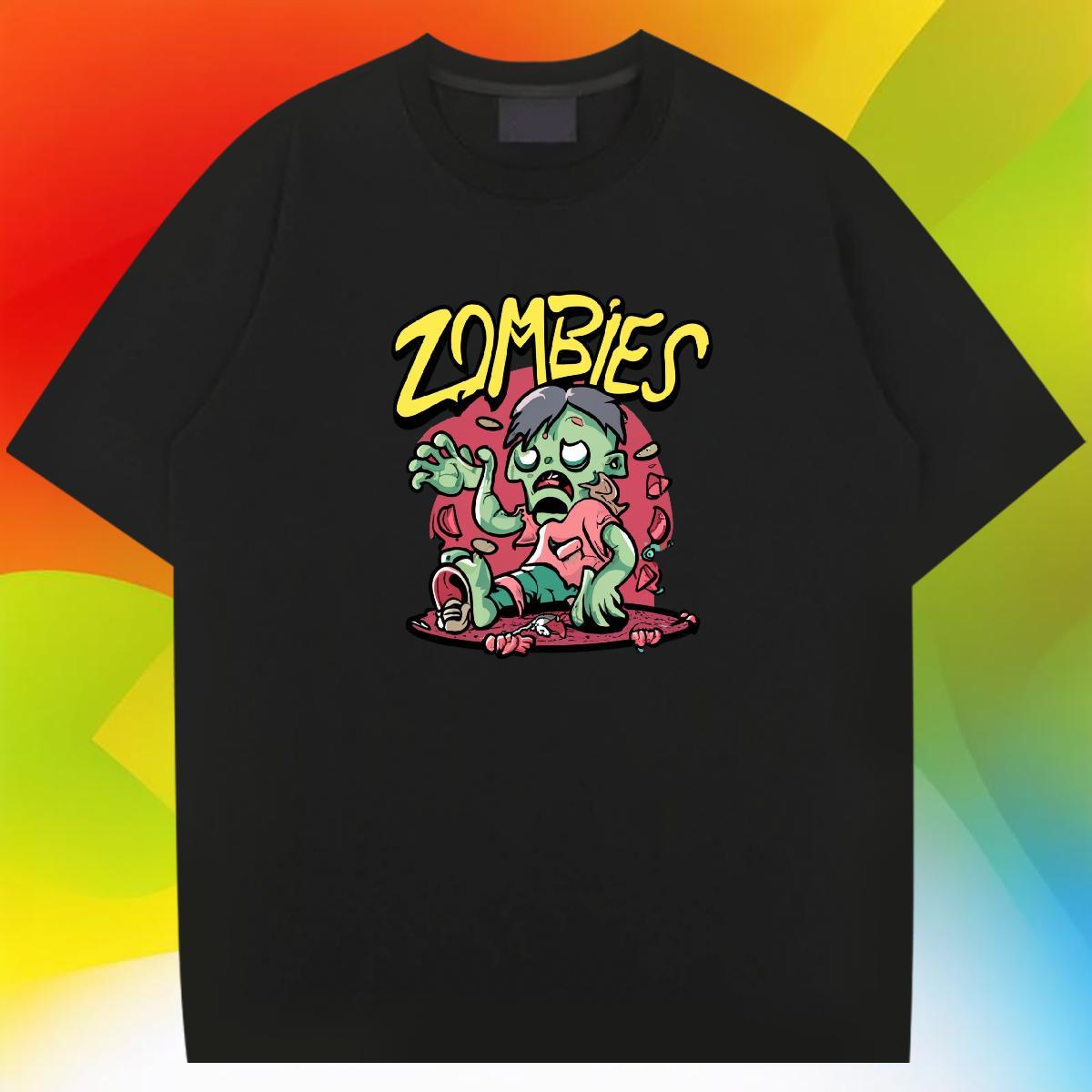 TOP Quality Mens T Shirts 230g 100% Cotton skull Sports Casual Custom Anime Crew Neck Breathable Mens Tshirts DIY Customized Clothes