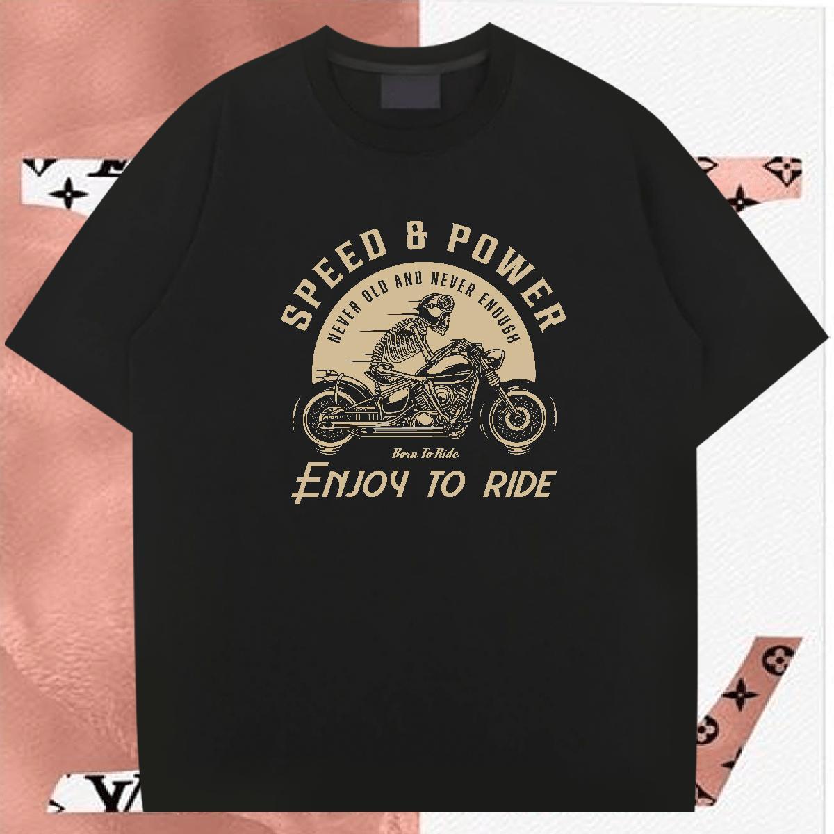 Soft Mens T Shirts 230g Cotton skull Spring Summer Custom Print Oversized O-Neck Short Sleeve Men Tshirts Fashion Design Wear