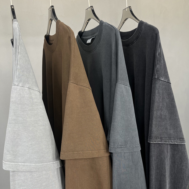 New Long Sleeve T Shirt For Men Women Autumn Fashion Cotton Solid Color T-Shirts Streetwear Men's T-Shirt XXL Baggy