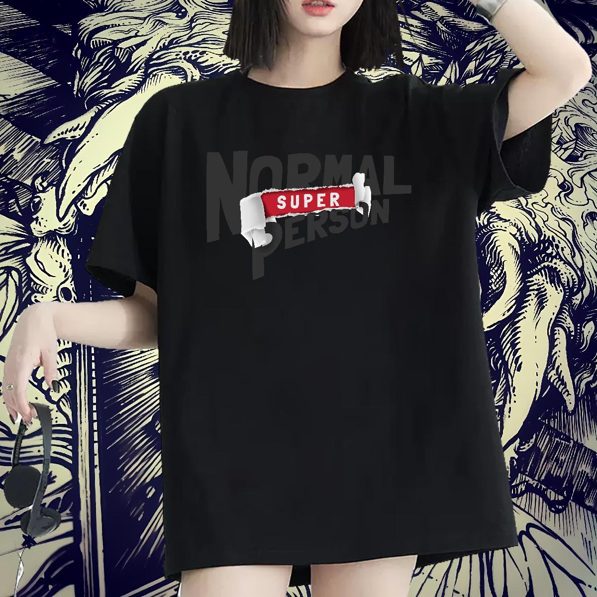 Brand Tshirt for Man Woman 230g Cotton letter Sports Casual Womens T Shirts Short Sleeve O-Neck Cartoon Floral Printing Tops Shirt