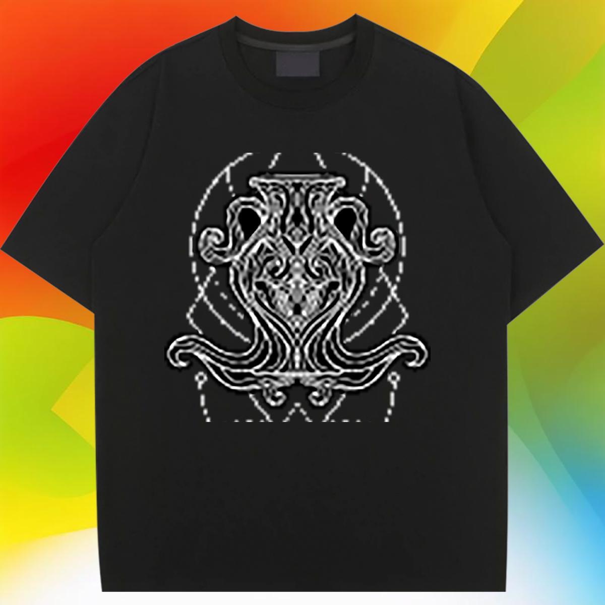 Lady Tshirt for Man Woman 100% Cotton 230g line Street Womens T Shirts Breathable Crew Neck Graphic Wear