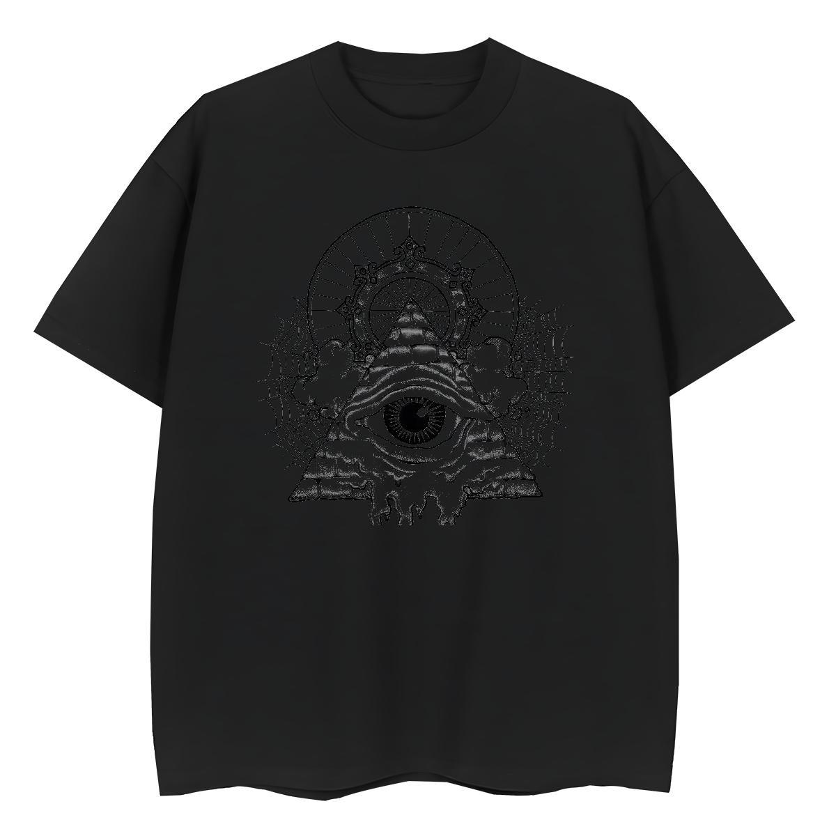 Popular Man T Shirts 230g 100% Cotton eye of the devil Street Casual Custom Big Size Breathable Soft Couples T Shirts Designer Fashion Tops Shirt