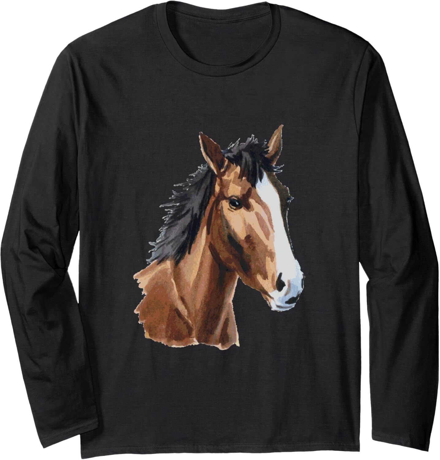 Long Sleeve Shirts for Men sweatshirt Awesome Seal Brown American Horse Wild Gift Long Sleeve Tee Streetwear Casual tops clothes