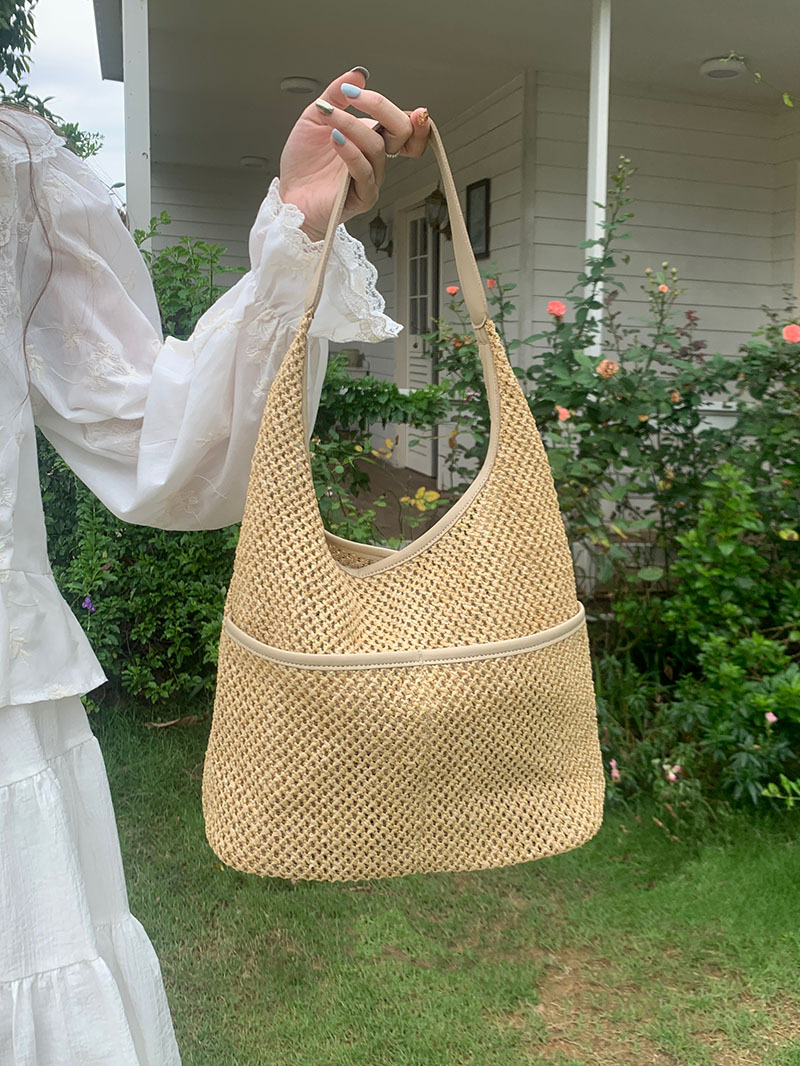 Women Bag French Style Straw Bag Literary Style Work Commuter Bag New Design Fashion Tote Bag Free shipping