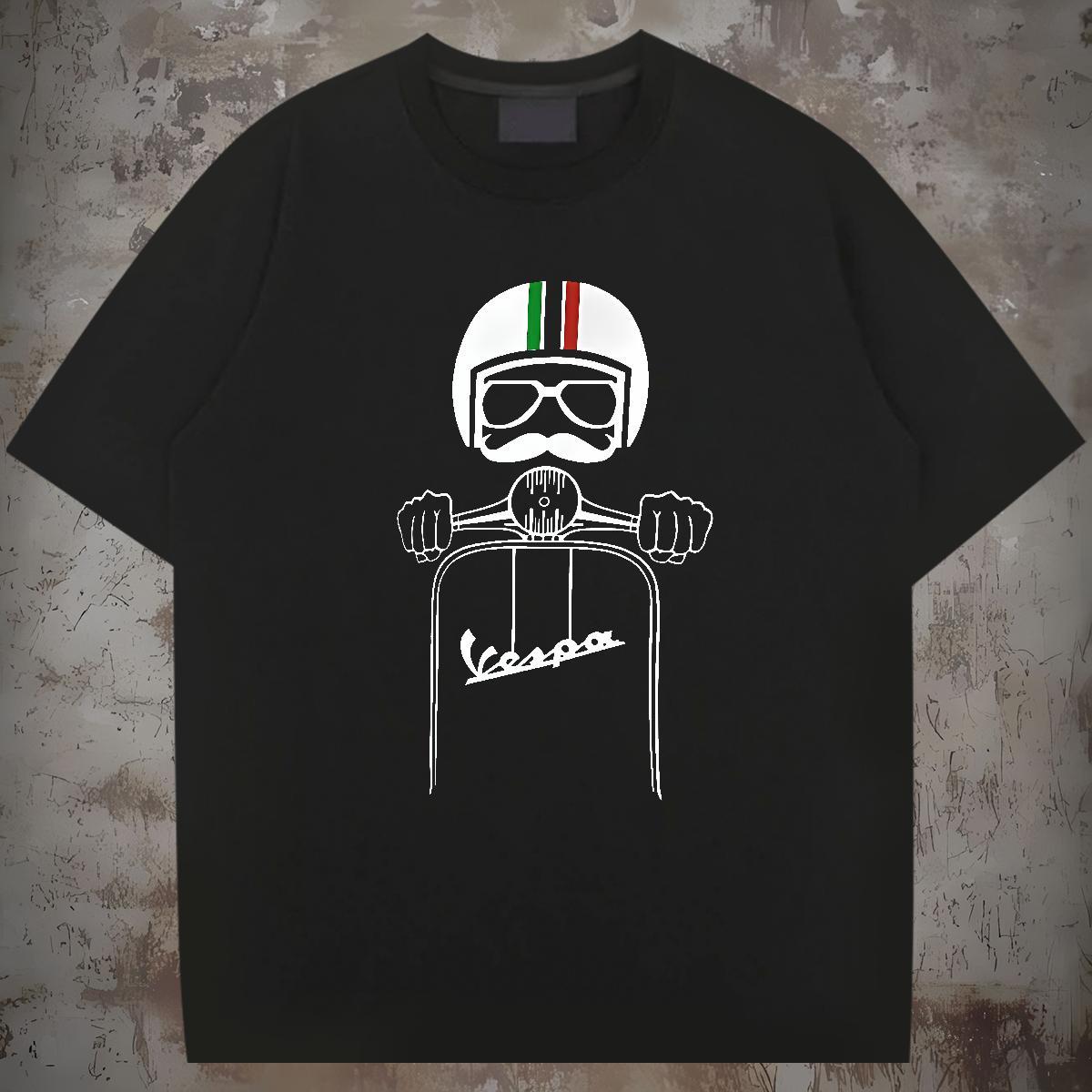High Quality Men T Shirts 230g Cotton skull Hip Hop Street Customized Print Breathable Crew Neck Men Clothes T-Shirt Stylist Tees Shirts