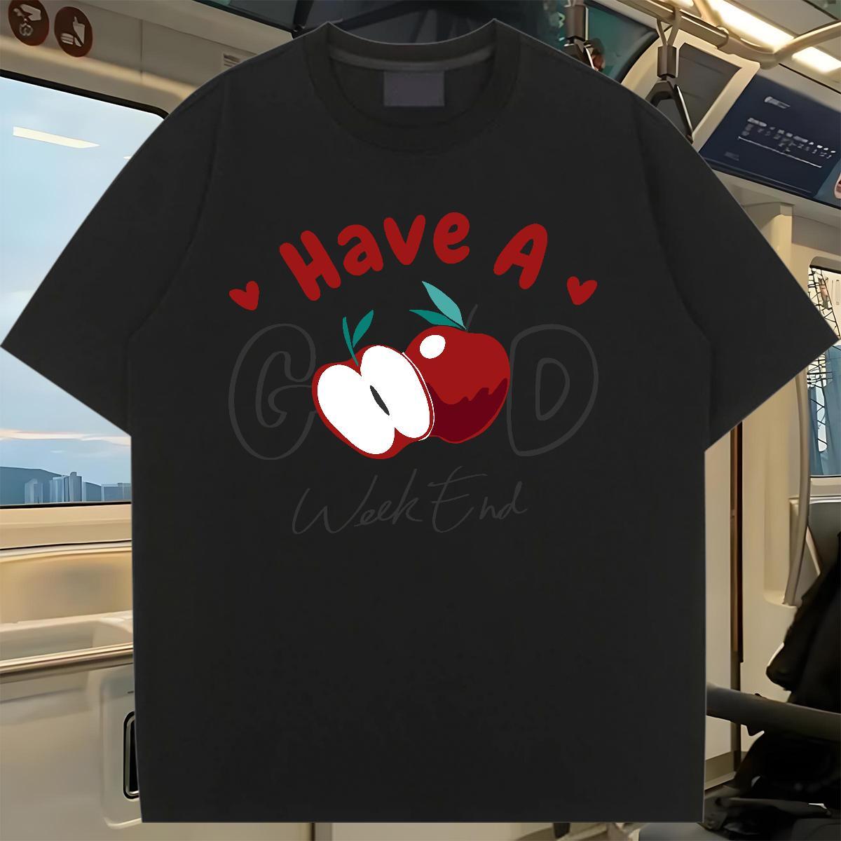 Loose fit Unisex Tshirts 100% Cotton 230g letter Outdoor Women T Shirts Breathable Soft Black White Clothes