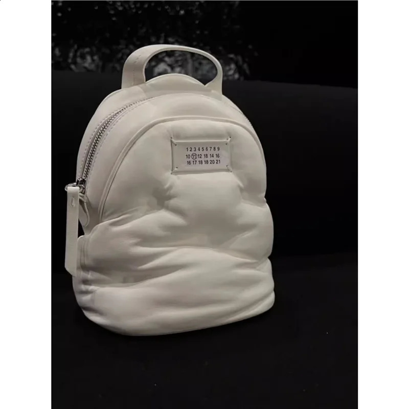 Small Puff Backpack for Women Soft Multi-functional Cute Fashion Lightweight Chic Purse Chain Winter Tote Mini Handbag 240824