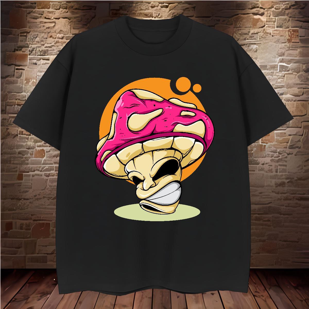 High Quality T Shirts Men 230g Pure Cotton ET Street wear Hip Hop Customized Crew Neck Breathable Men Tshirts Fashion Design Tops
