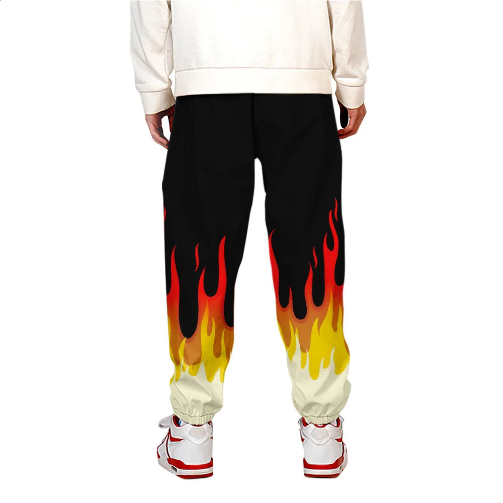 Coats Red and Yellow Flame Hoodie Womens Long Sleeve Role Playing Mens Jacket Sportswear 240824