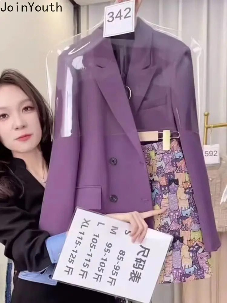 2 Piece Skirt Set Women Temperament Oversized Blazer Coat High Waist Floral Bodycon Mini Skirts Outfits Korean Fashion Suits 240826