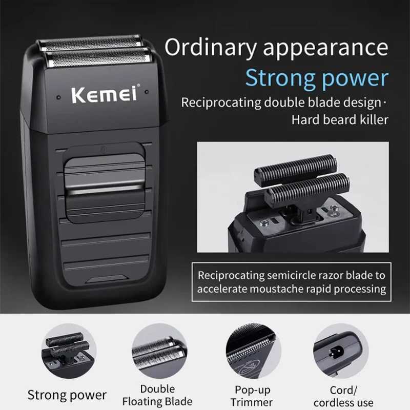 Kemei KM-2296 KM-2299 KM-1102 Hair Clipper Kit Mens Electric Shaver Hair Trimmer Machine Professional Hair Cutting Machine W241227