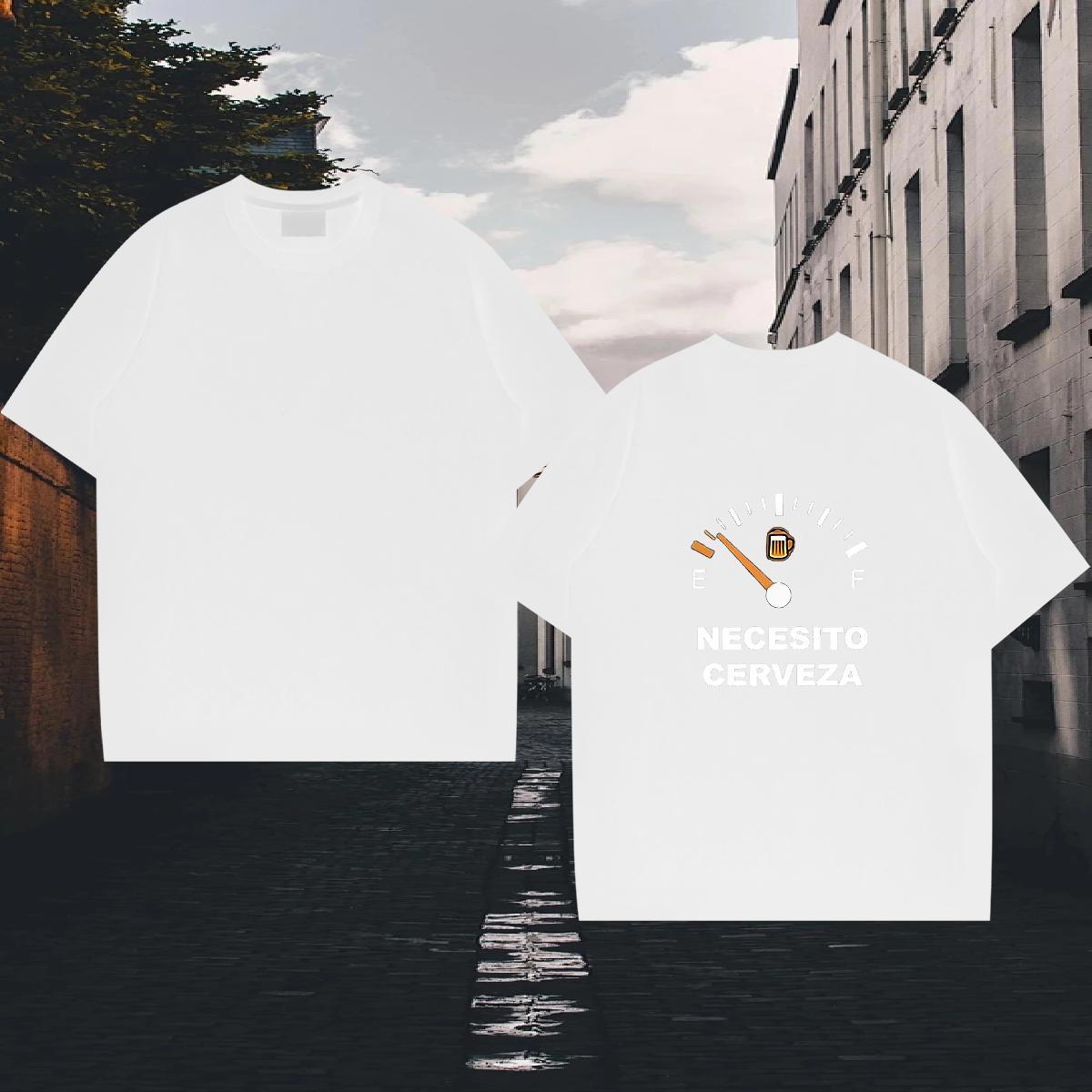 Soft T-Shirts for Men 100% Cotton 230g letter Street wear Hip Hop DIY Anime O Neck Short Sleeves Men Tees 2024 Designer Tee Shirt