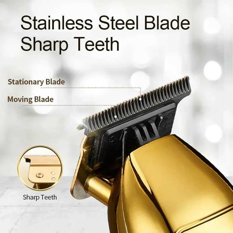 USB Barber Professional Electric Professional Barber Whisker 0mm Mens Hair Clipper W240824