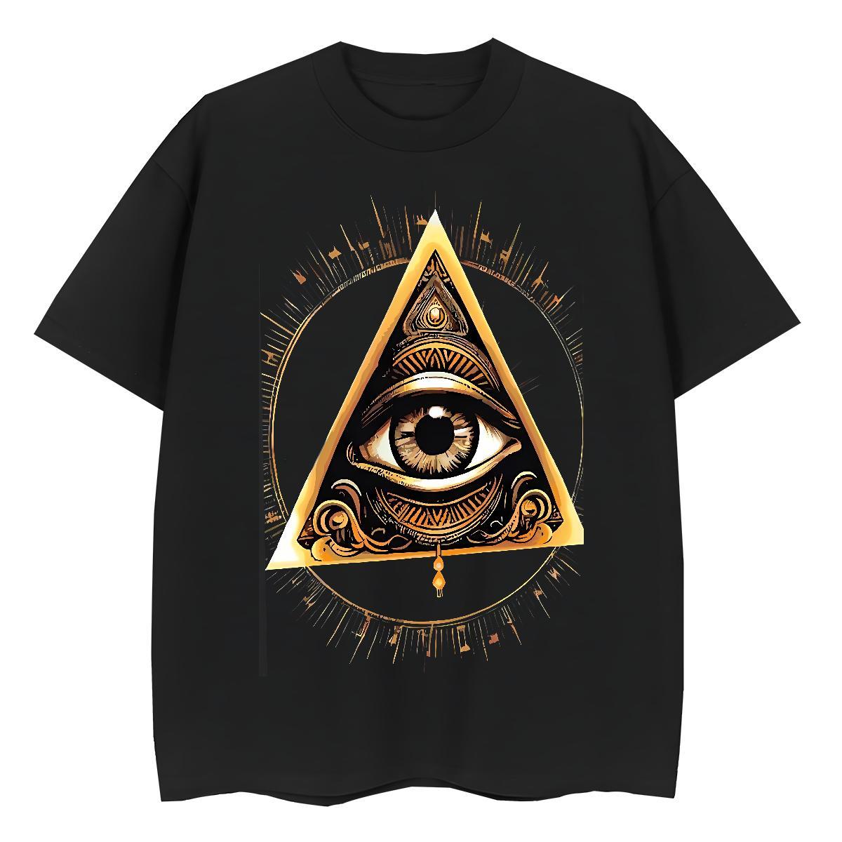 Unisex T shirt 100% Cotton 230g eye of the devil Spring Summer Custom Anime Breathable Crew Neck Men Tops Tees Designer Wear