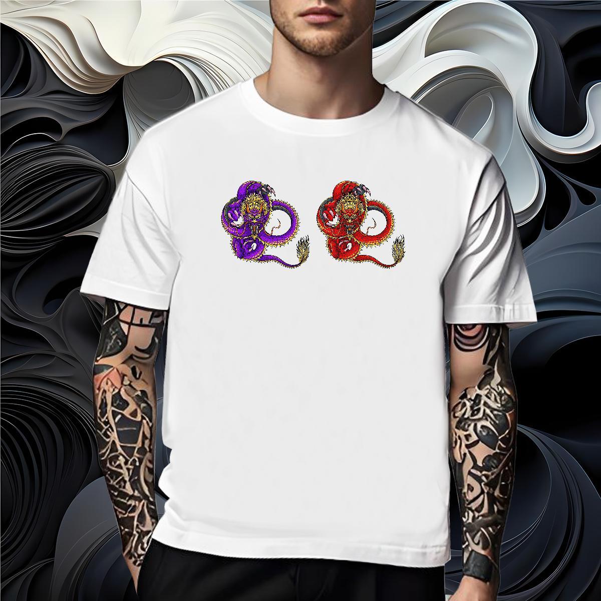 Loose Men T Shirts 230g Cotton angry Casual Beach White Plus Size Breathable Crew Neck Men Tops Tees New Designer Wear