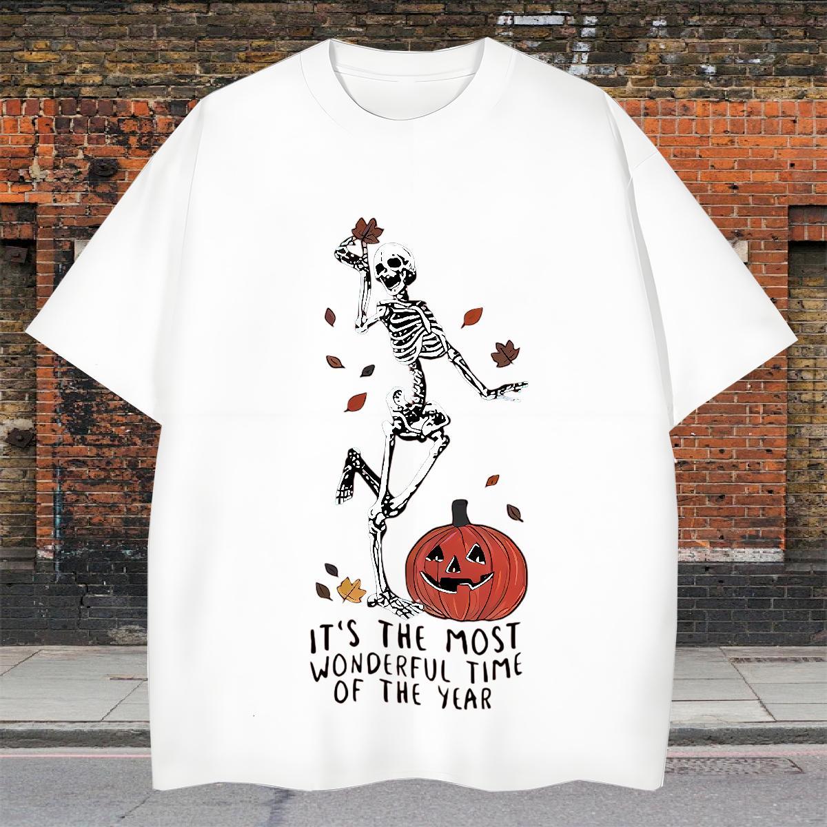 Comfortable T shirt 230g Pure Cotton skull Hip Hop Custom Big Size Crew Neck Breathable Men Tops Tees New Arrival Tee Shirt