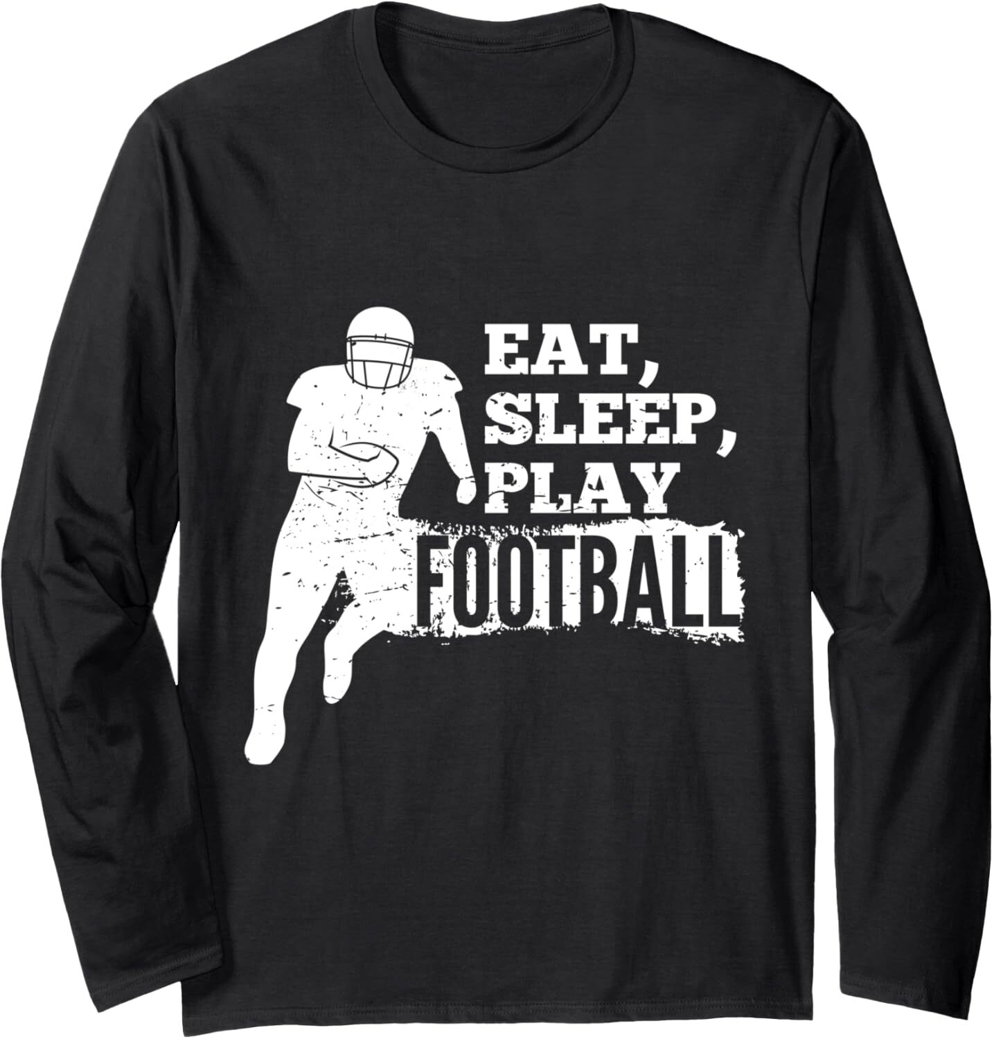 Long Sleeve Shirts for Men sweatshirt Eat Sleep Play Football Sport American Football Long Sleeve Tee Streetwear Casual tops clothes