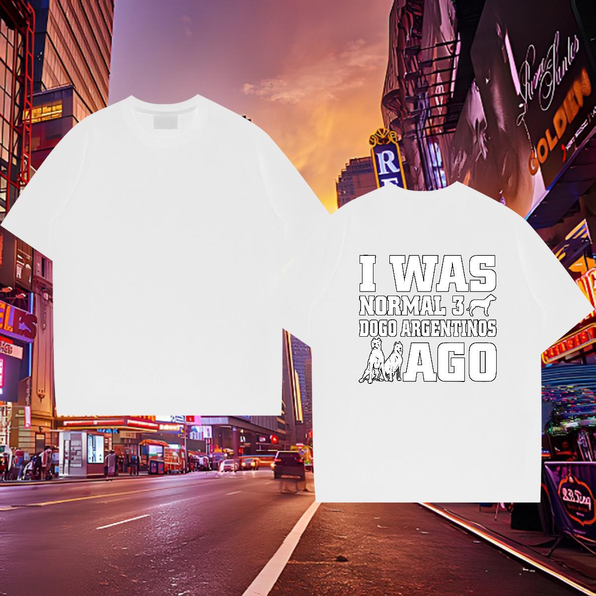 Unisex Mens T Shirts 230g Cotton letter Hip Hop Customized O-Neck Short Sleeve Men Clothes T-Shirt Designer Fashion Top Tees