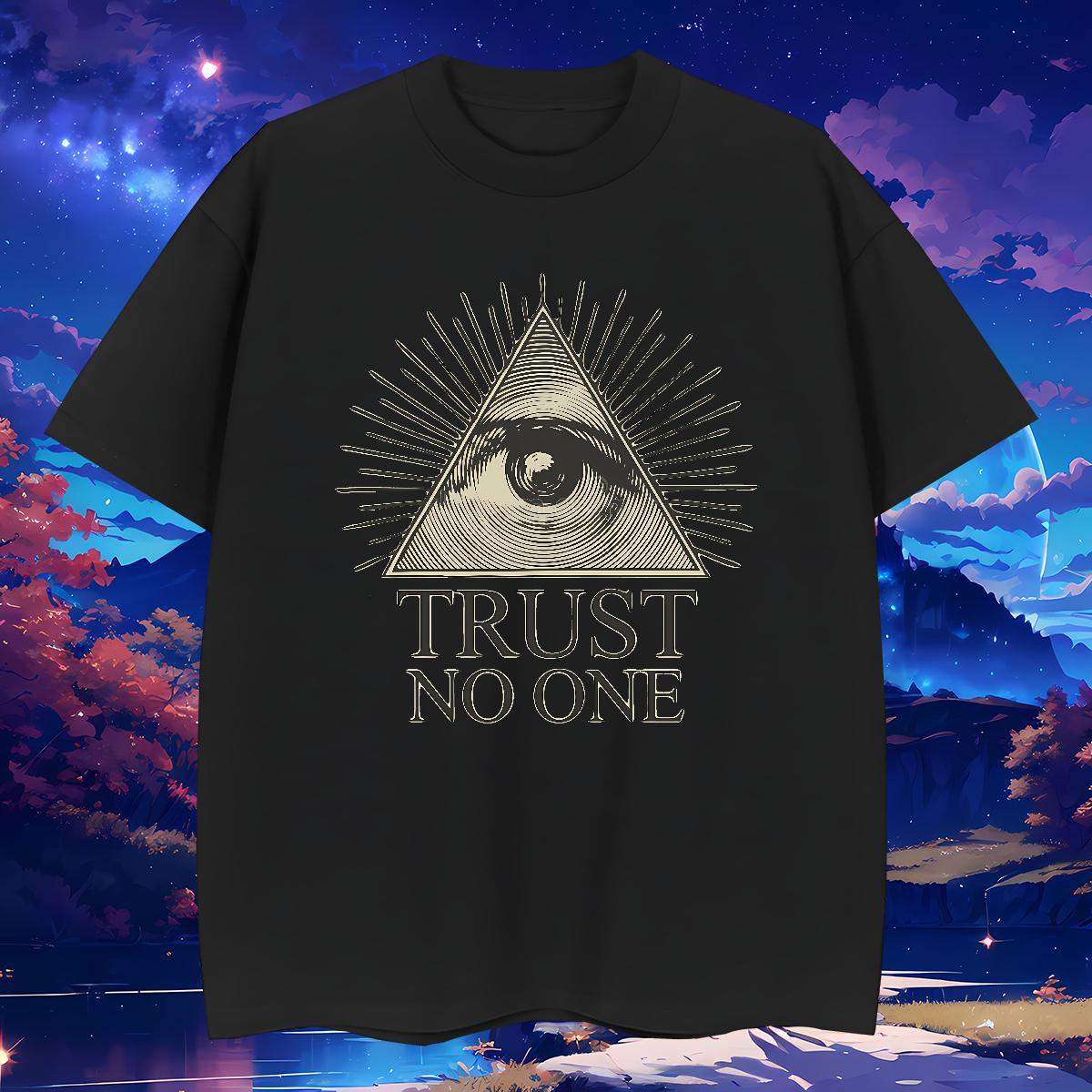 Wholesale T Shirt For Man 230g Cotton eye of the devil Spring Summer Plus Size Custom Pure Cotton Couples T Shirts Brand Top Tees