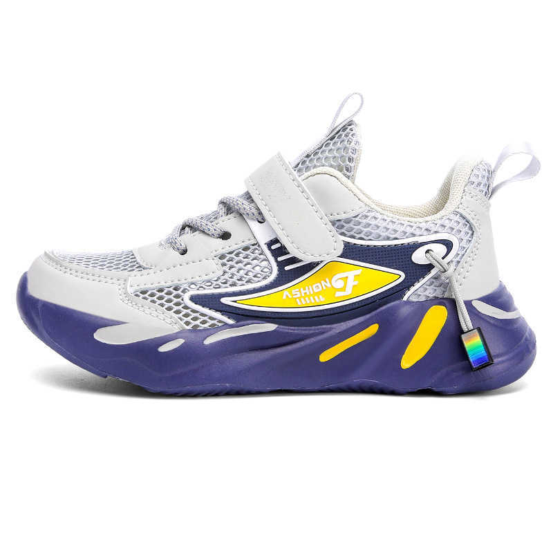 Athletic Outdoor Boys sports 2024 spring/summer new item breathable solid sole dad single mesh childrens casual shoes H260130