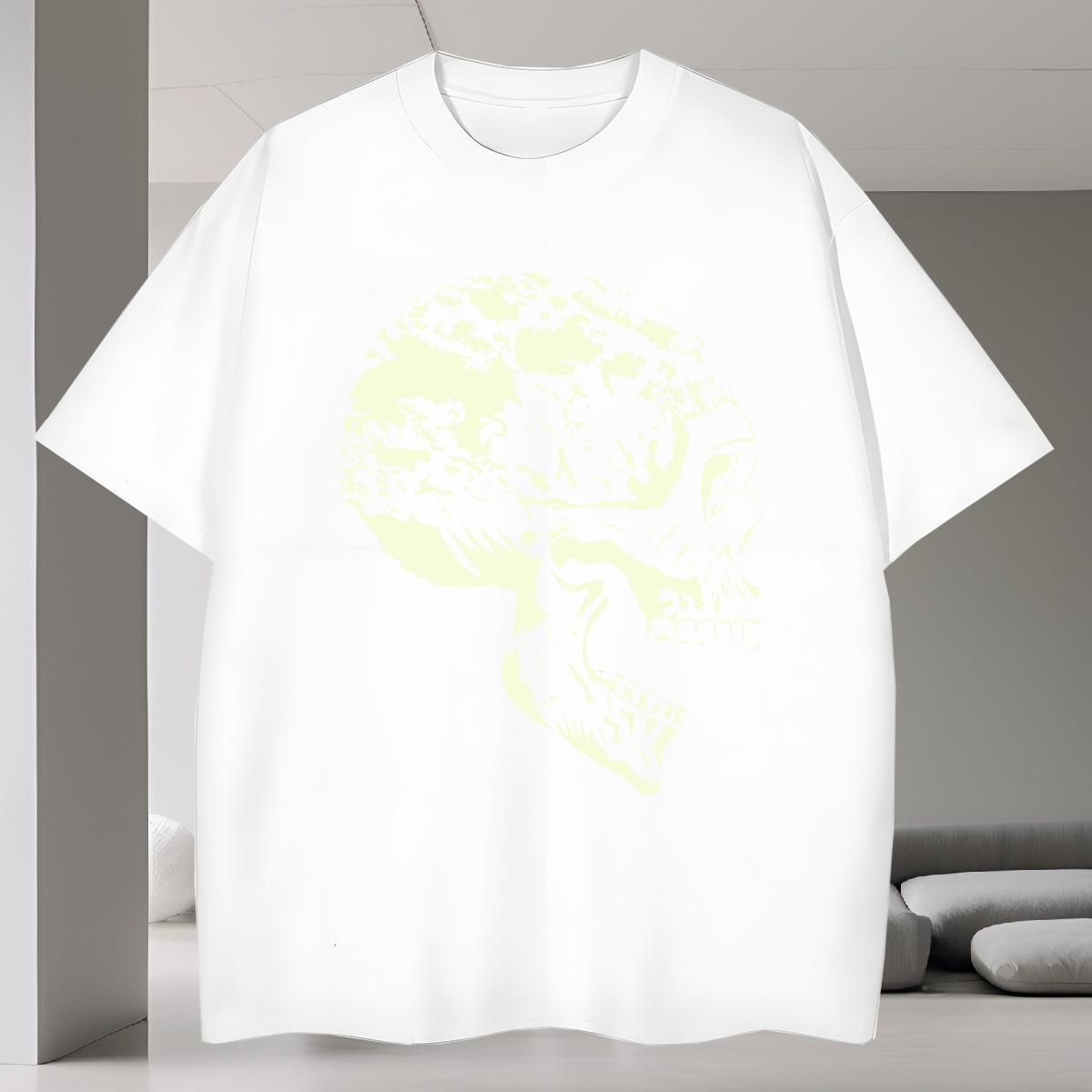 Designer T Shirt For Man 100% Cotton 230g skull Sports Casual Black White Breathable Short Sleeve Tshirt for Man Woman New Arrival Tshirts