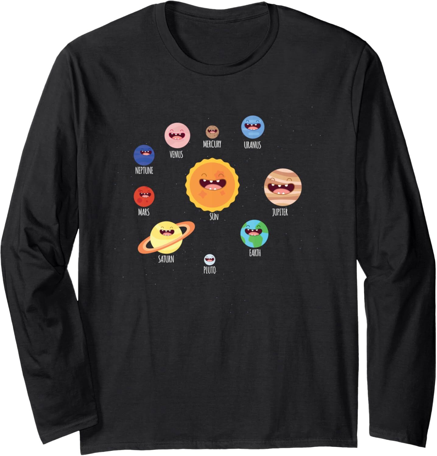 Long Sleeve Shirts for Men sweatshirt Cute Solar System Awesome Gift For Space Geeks Long Sleeve Tee Streetwear Casual tops clothes