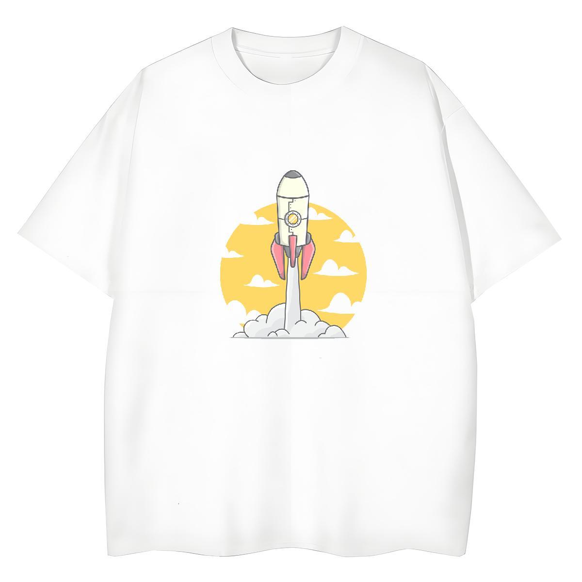 Designer Women Tees 230g Pure Cotton universe Casual Beach Woman T Shirts Round Neck Short Sleeve Custom Print Plus Size Tshirts