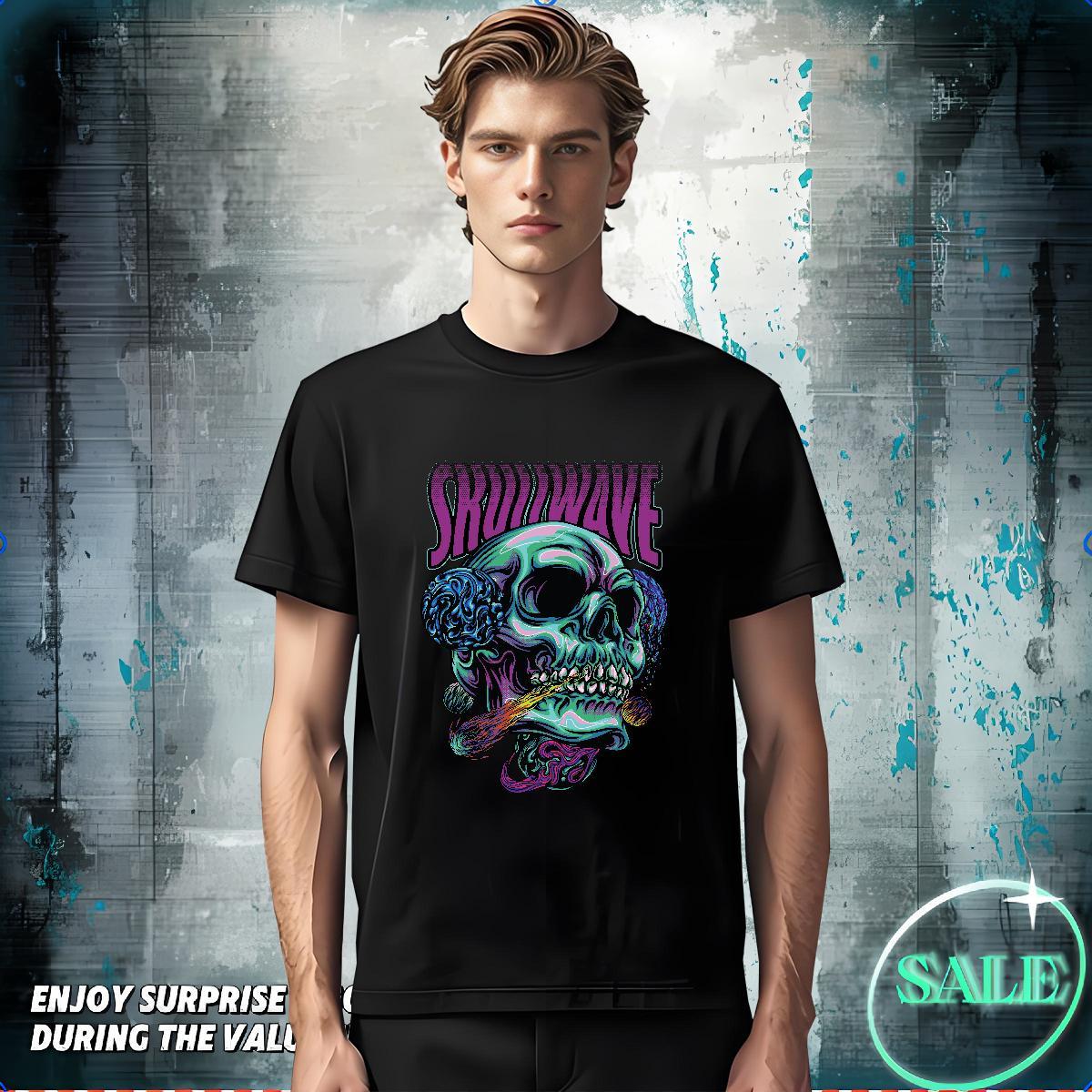 Cool T Shirts Men 100% Cotton 230g skull Sport White Plus Size O Neck Short Sleeves Men Tees Casual New Tees Shirts