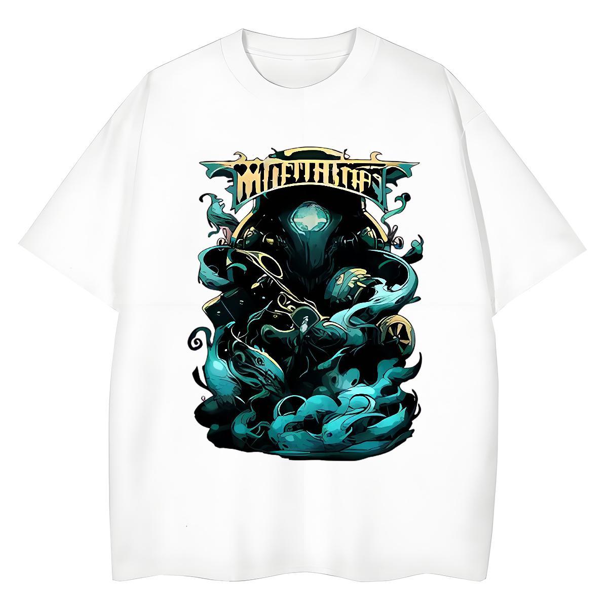 Brand Women Tees 230g Pure Cotton scare Street Wear T shirt Breathable Crew Neck DIY Printed Clothes