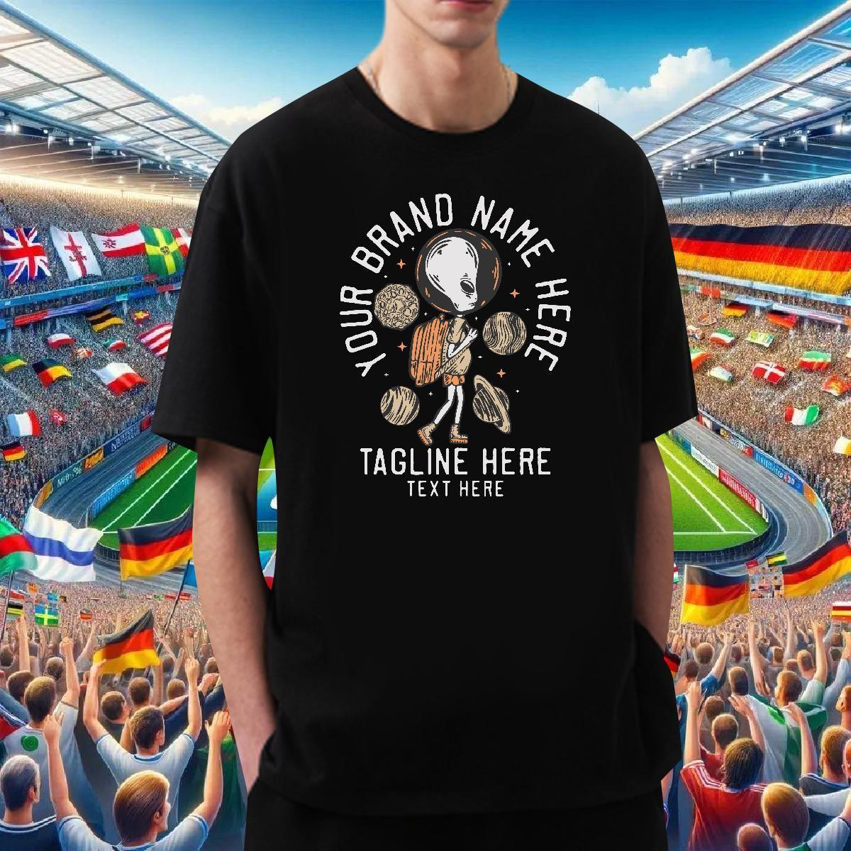 Classic Man T Shirts 230g 100% Cotton star Spring Summer Custom Print Oversized Round Neck Short Sleeve Men Tops Tees Fashion New Clothes