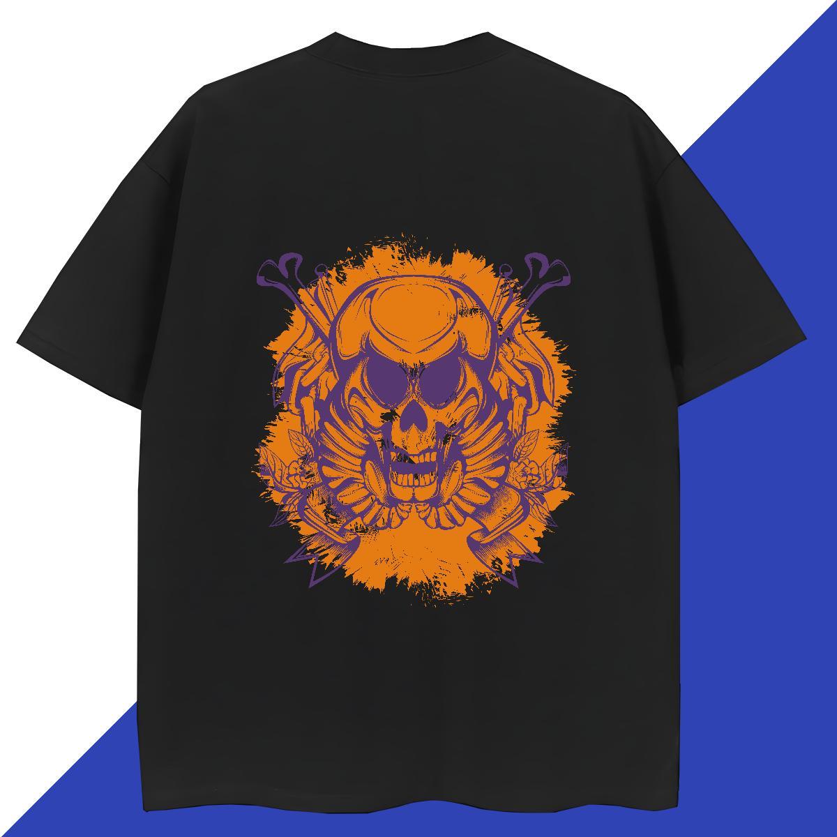Loose T Shirt For Man 100% Cotton 230g skull Sports Casual Plus Size Custom Short Sleeve Soft Men Tshirts Fashion Casual Tee Shirt
