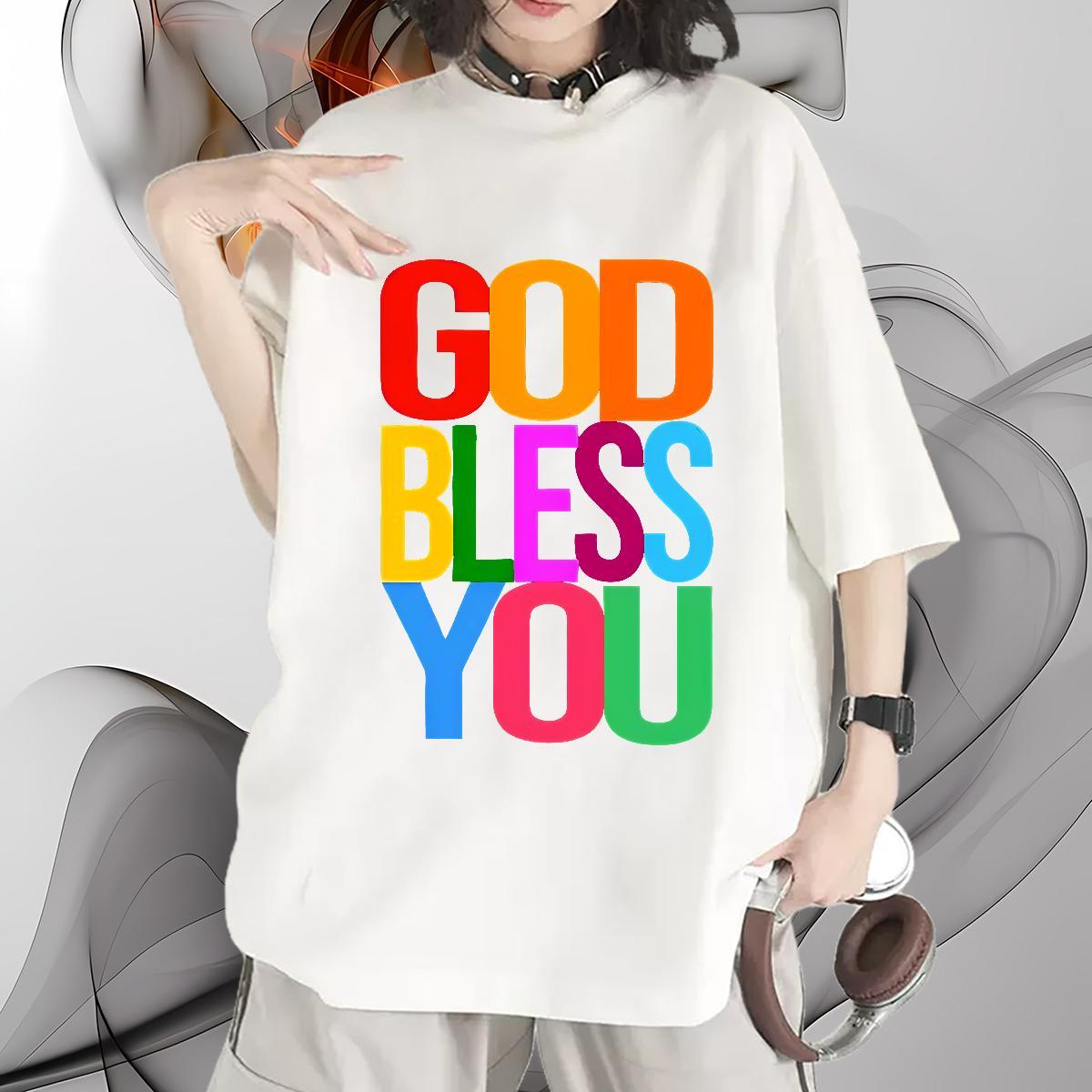 Loose fit Unisex Tshirts 230g 100% Cotton letter Sports Casual Woman T Shirts Round Neck Short Sleeve Custom Print Plus Size Clothes Shirt