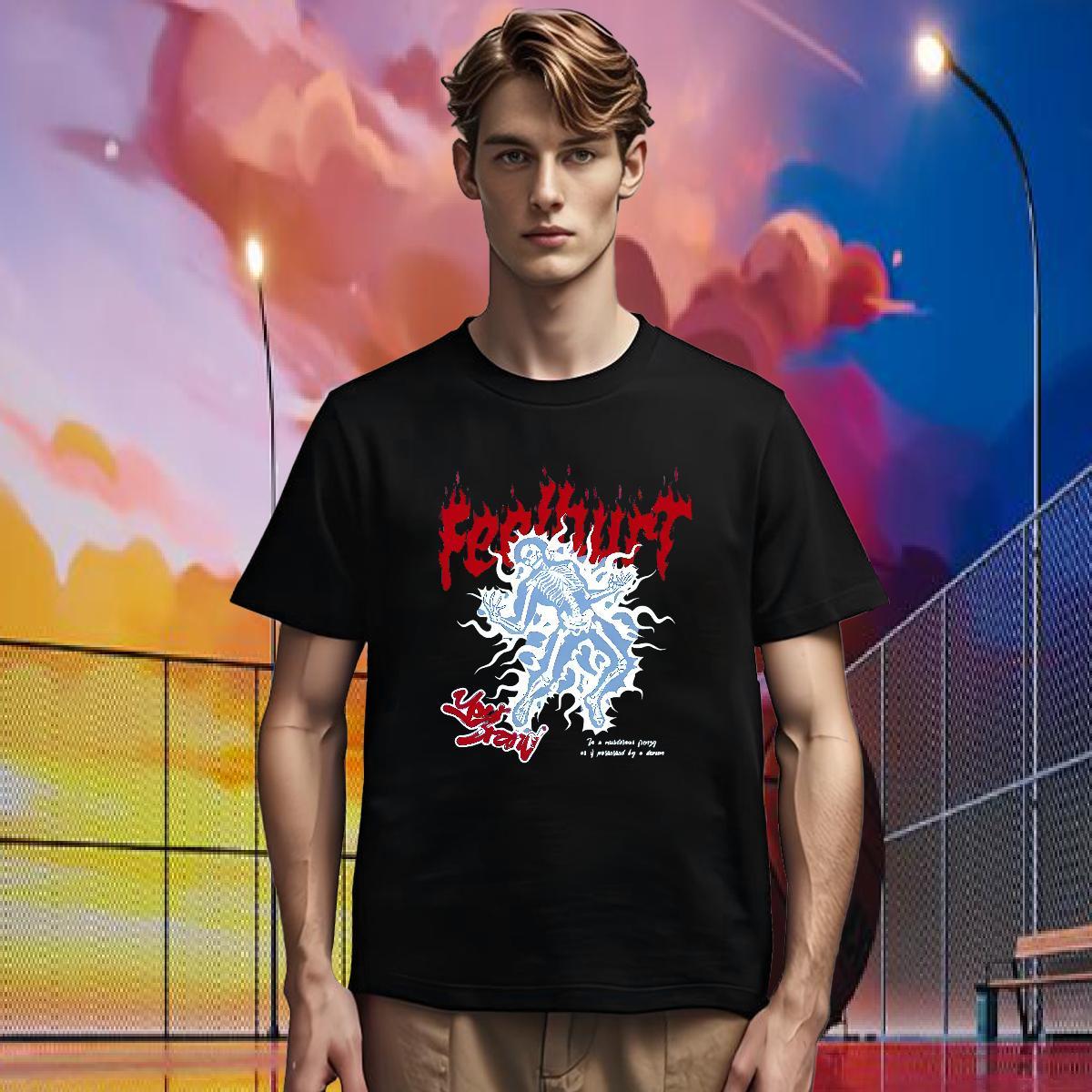Cool Design Man T Shirts 230g Cotton skull Hip Hop Street Asian Size Breathable Men Tees Free Shipping Tees Shirts