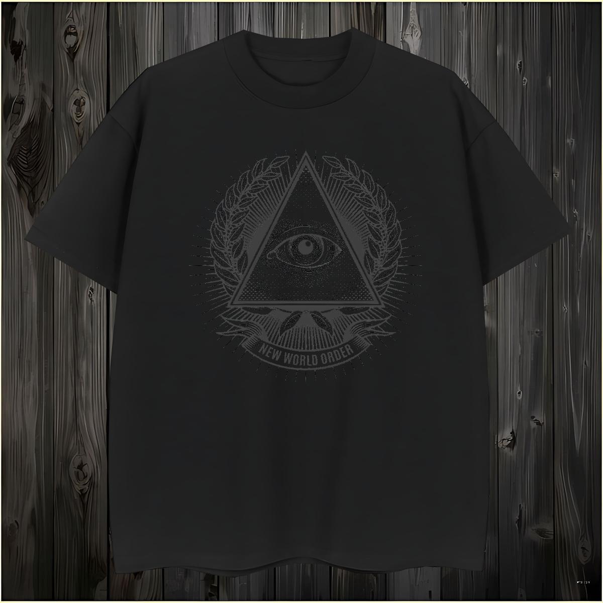 Soft Man T Shirts 230g Cotton eye of the devil Street Casual Customized Breathable Soft Men Clothes T-Shirt Casual New Tops