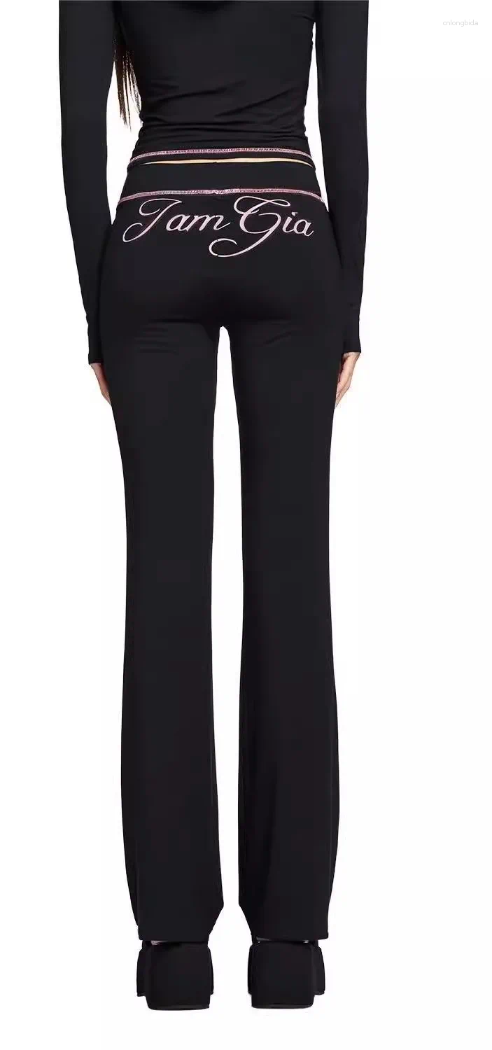 Women's Two Piece Pants Iamgia Slim Fit Letter Print Thin Stretch Hooded Zipper Short Jacket Set
