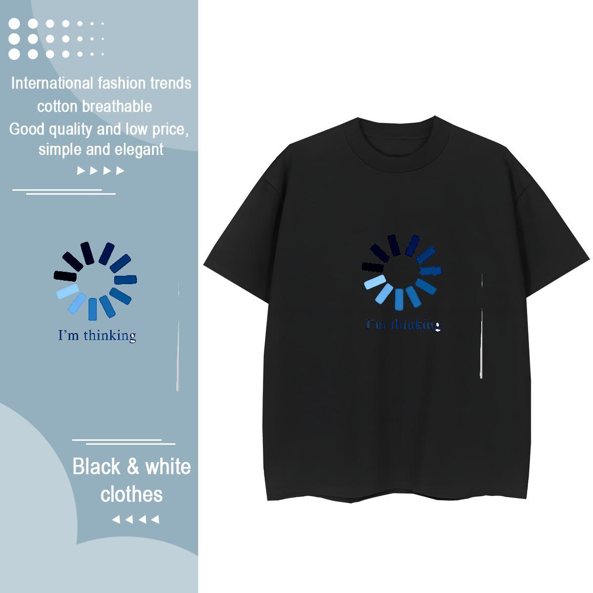 Soft Lady T shirt 230g Pure Cotton letter Sport T-Shirts for Women Breathable Graphic Tops Tees