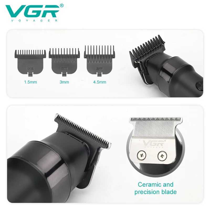 VGR Professional Mens Beard Trimmer Electric Hair Clipper Waterproof Facial Trimmer Charging V-987 W240824