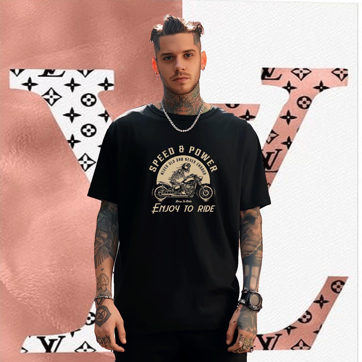 Soft Mens T Shirts 230g Cotton skull Spring Summer Custom Print Oversized O-Neck Short Sleeve Men Tshirts Fashion Design Wear