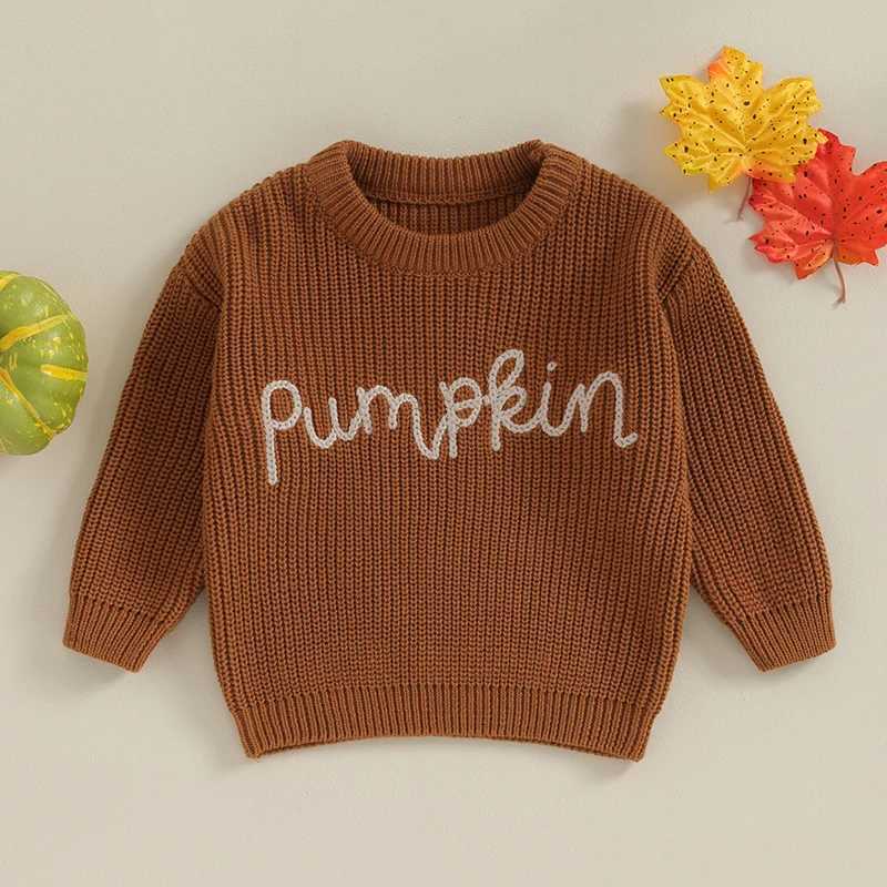 0-3Y children babies girls autumn and winter knitted sweaters long sleeved workwear embroidered zipper knitted clothingW240824
