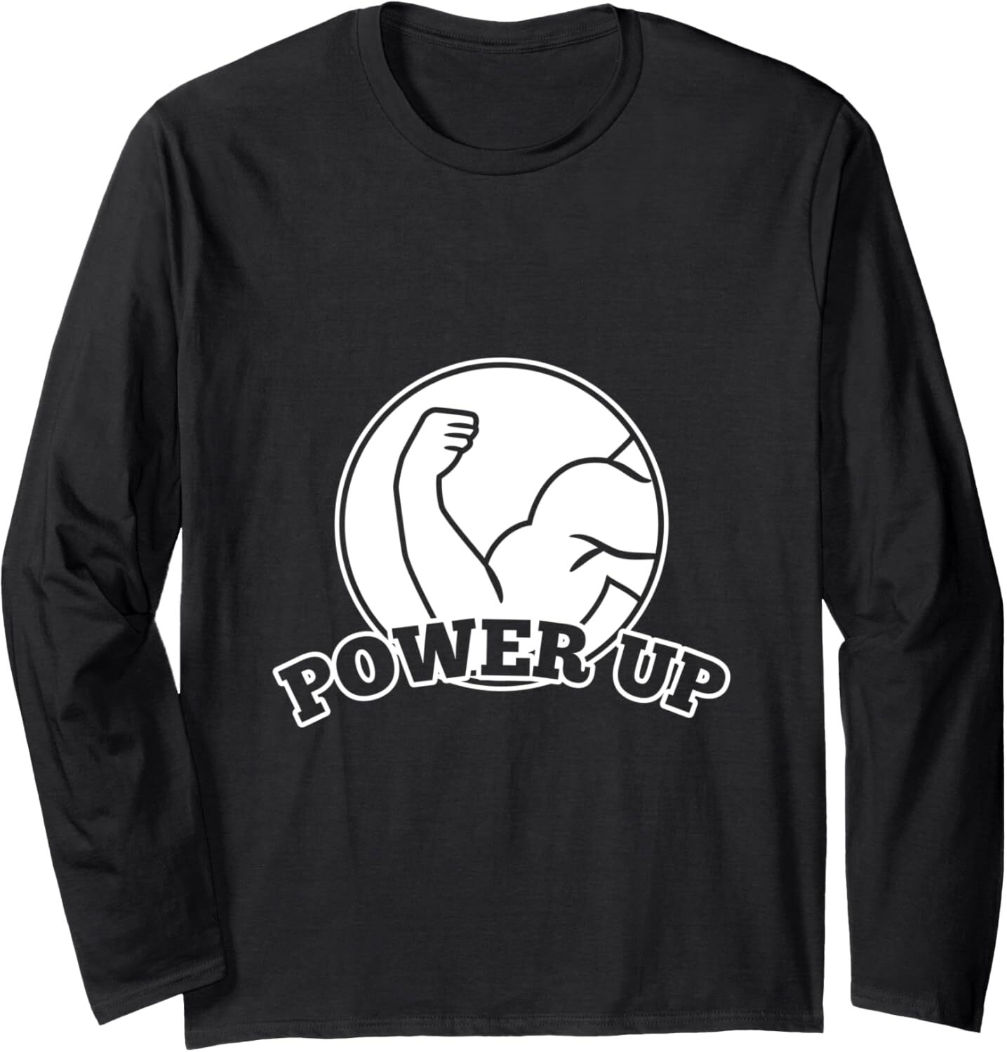 Long Sleeve Shirts for Men sweatshirt Power Up Performance Training Fitness Gym Gift Long Sleeve T shirt Tee Streetwear Casual tops clothes