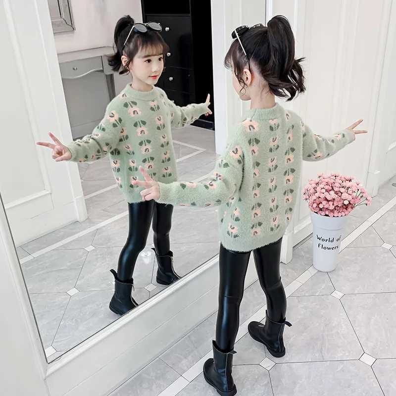 2023 Korean autumn and winter pullover sweaters knitted sweaters knitted childrens knittedW240824