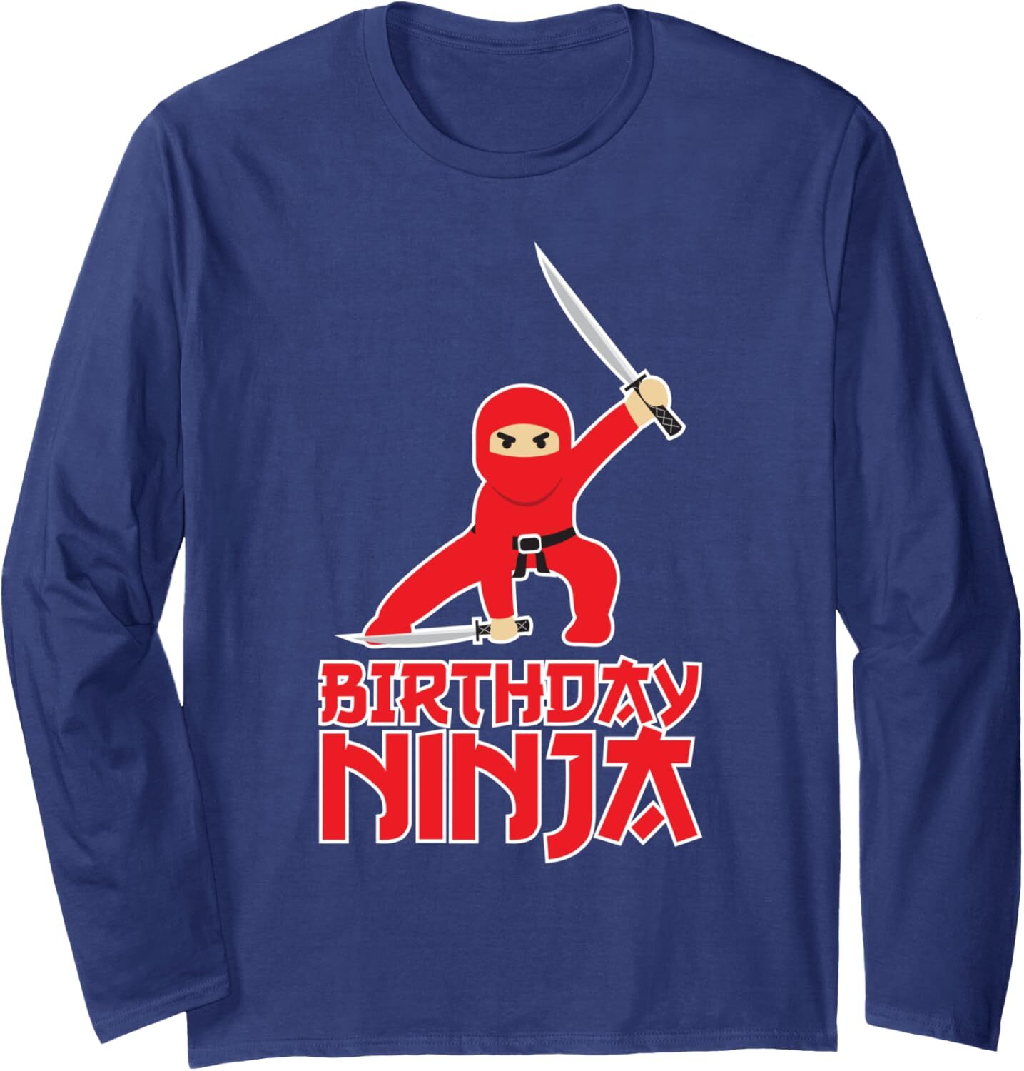 Long Sleeve Shirts for Men sweatshirt Birthday Ninja, Ninja Lover Awesome B-day Gift Long Sleeve Tee Streetwear Casual tops clothes