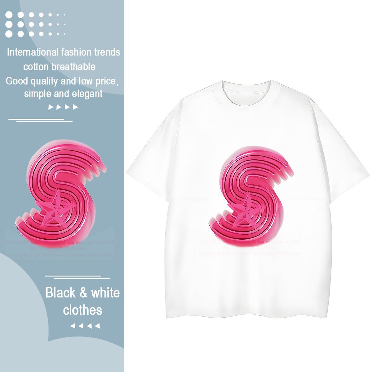 Designer Woman Tshirt 100% Cotton 230g letter Spring Summer T Shirts Women Comfortable DIY Logo Clothes Shirt